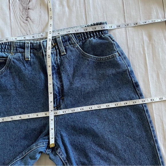 Vintage Lee Jeans Womens 8 Petite Blue High Rise Y2K Made In USA Straight Denim - Picture 14 of 16